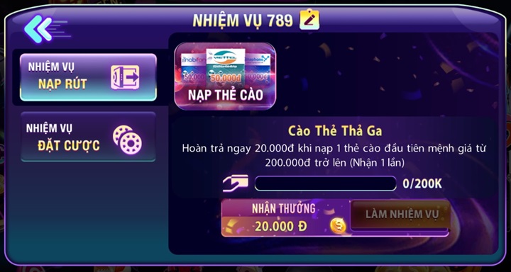 Tổng hợp chương trình khuyến mãi nổ hũ 789club 