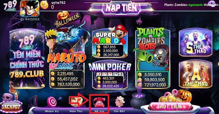Hướng dẫn game thủ liên hệ nổ hũ 789club