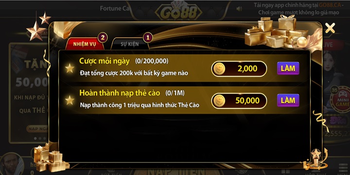 Cách tham gia nhận khuyến mãi từ Go88