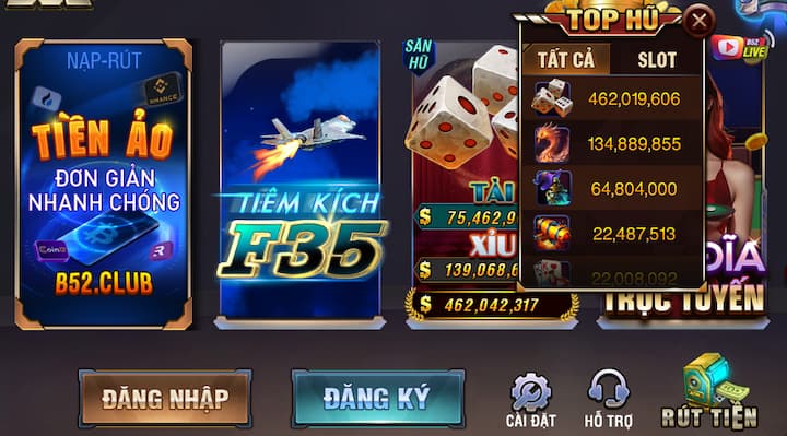 Chú ý khi rút tiền nổ hũ B52club