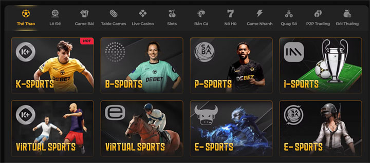 Chuỗi sản phẩm game cực khủng tại Debet