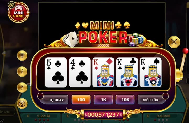 Bí quyết quay thưởng Minipoker nổ hũ chắc thắng