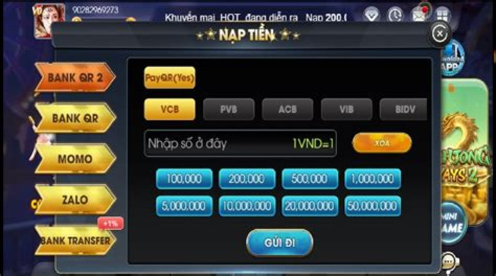 Nạp rút tiền nhanh chóng tại 999bet