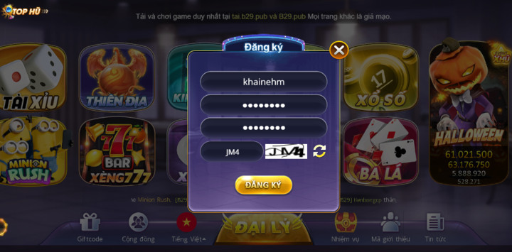 Hướng dẫn cách chơi game tại B29