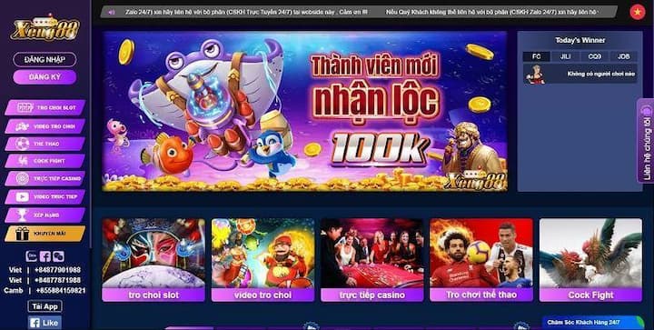 Các sự kiện khuyến mãi siêu hời Xeng88