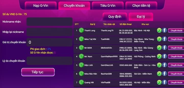 Nạp tiền Runvip nhanh chóng đơn gỉn nhất