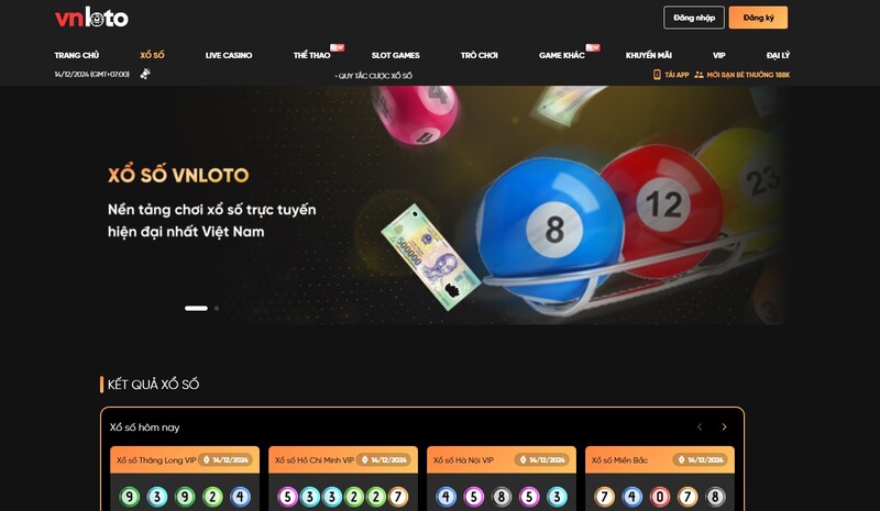 Sự đa dạng trong trò chơi của Vnloto