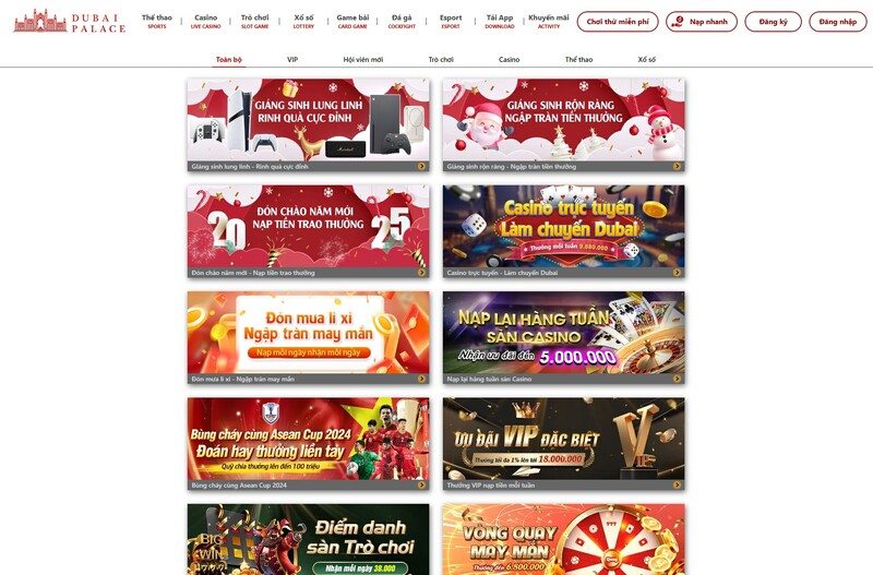 Dubai Palace và những điểm thu hút người chơi cá cược