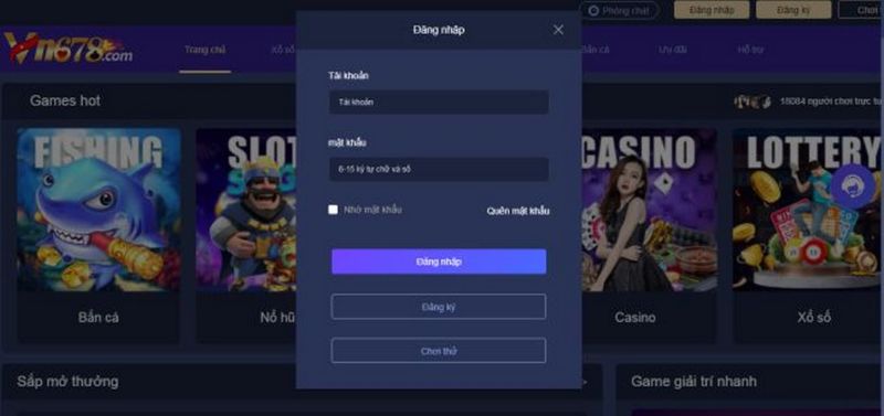 Hướng dẫn nạp và rút tiền tại cổng game Vn678