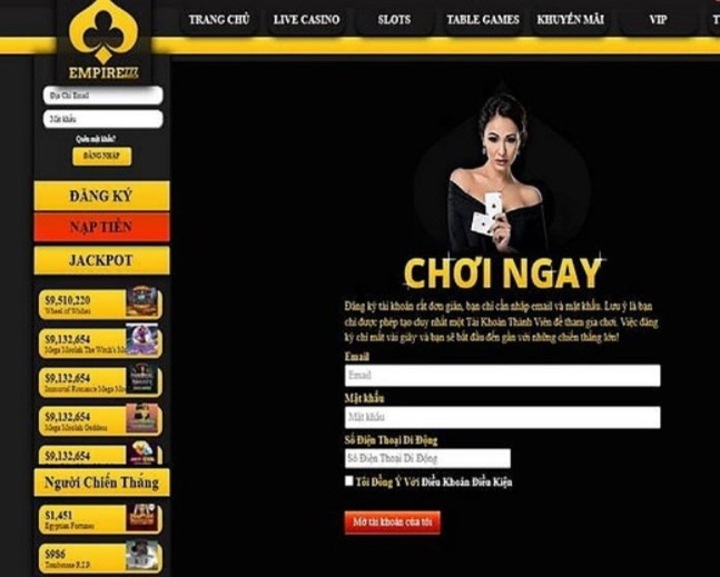 Empire777 - Nhà cái trực tuyến hợp pháp đáng tin cậy 2025
