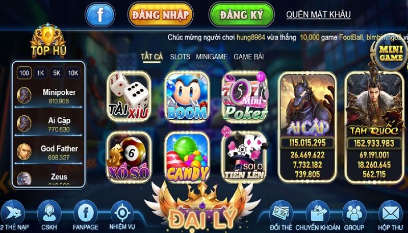 Gửi tiền/rút tiền tại nhà cái Loc88