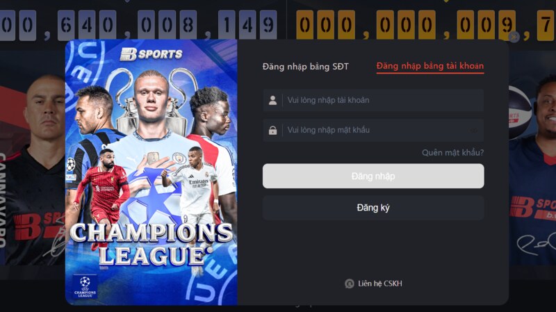 Hướng dẫn lấy lại mật khẩu Bsport