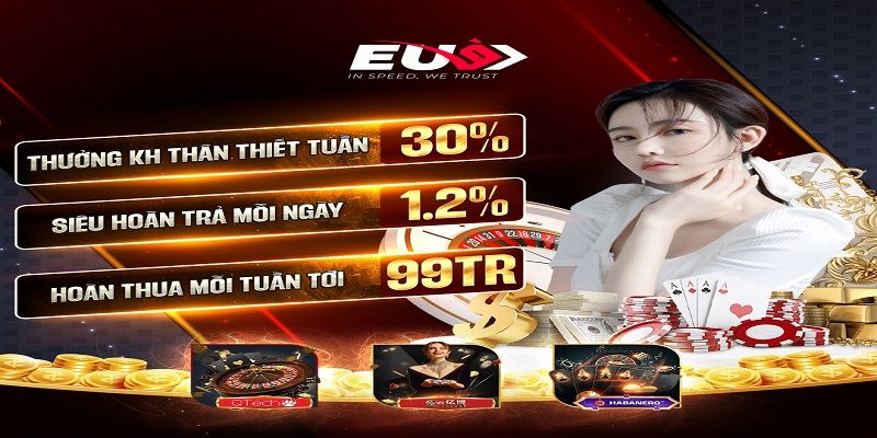 Hướng dẫn cách thức nạp tiền, rút tiền tại EU9