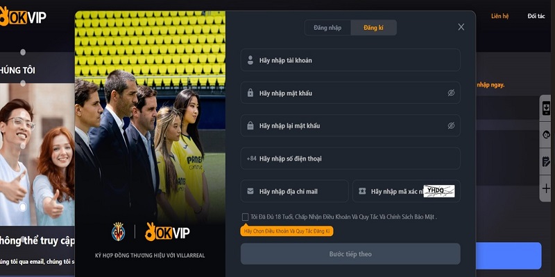 Hướng dẫn cách tạo tài khoản OKVIP chỉ với 3 bước
