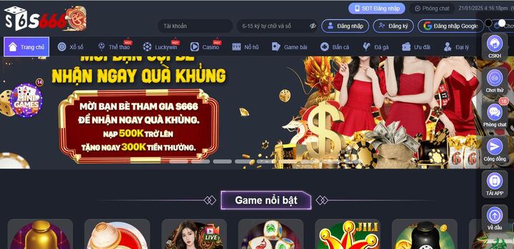 Link vào nhà cái cá cược s666 chuẩn xác nhất