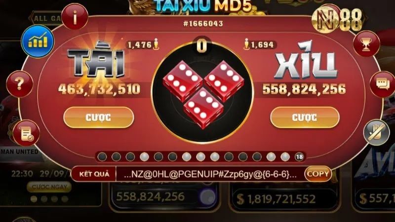 Tham gia tựa game tài xỉu cùng nhà cái N 88