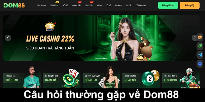 Bet thủ thường thắc mắc gì khi tìm hiểu về Dom88?